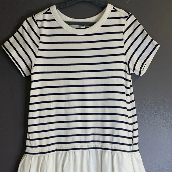 Uniqlo Striped Navy and White Dress size 7-8 - Picture 2 of 3